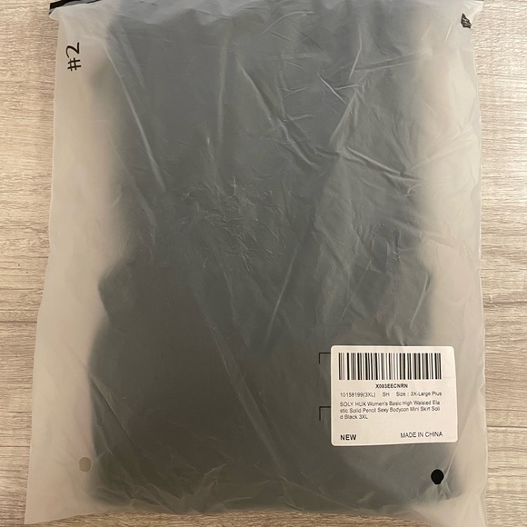 Women's Basic High Waisted Elastic Solid Pencil Sexy Bodycon Mini Skirt - Picture 1 of 4